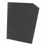 SOUS-CHEMISE STANDARD 80 G BRUNEAU 22 X 31 CM NOIRE - PAQUET DE 100