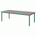 TABLE MALIBU 180X80 T2 4P STRA ALAISÉ BÉTON F186/BLEU 5018