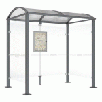 ABRI BUS VOÛTE 2.50 M AVEC BARDAGES LATÉRAUX - GRIS PROCITY - PROCITY