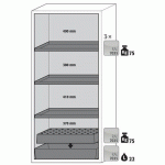 ARMOIRE SÉCURITÉ S-CLASSIC-90 S90.196.090 JAUNE