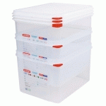 BOÎTE HERMÉTIQUE GN 1/2 12.5 L  (VENDU PAR 3)