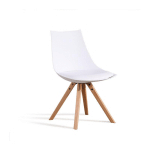 DESIGNETSAMAISON - CHAISE SCANDINAVE BLANCHE - MINSK BLANC