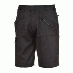 LOT DE 2 - PORTWEST S889 BERMUDA ACTION NOIR - TAILLE 4XL