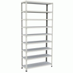 RAYONNAGE D'ARCHIVES RAPID 2 1980X915X305 9 TAB METAL GRIS