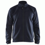 SWEAT ZIPPÉ MARINE FONCÉ/NOIR TAILLE S - BLAKLADER