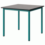TABLE MALIBU 80X80CM T5 4P STRA BÉTON F186/NOIR BLEU 5018
