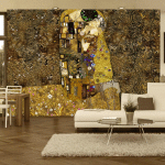 ARTGEIST - PAPIER PEINT KLIMT INSPIRATION BAISER D'OR - 300 X 210 CM - BRONZE ET MULTICOLORE