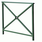 BARRIÈRE LISBONNE 150 M STRU SIMPLE CROIX ZINC VERT 6005 - PROCITY