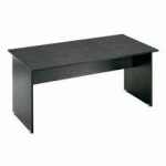 BUREAU DROIT 80 CM NOIR PIED PLEIN NOIR MONTRÉAL 2