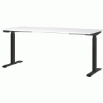 BUREAU RÉGLABLE ÉLECTRIQUE GW-JET - 180CM - BLANC/NOIR - GERMANIA