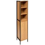 COLONNE DE RANGEMENT TRIBECART EN MDF - HAUTEUR 168,50 CM - LARGEUR 30 CM, PROFONDEUR 28.5 CM, HAUTEUR 168.5 CM - MARRON