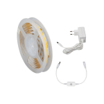 KANLUX - KIT COMPLET RUBAN LED COB AVEC CONTRÔLEUR ET ALIMENTATION DIMMABLE 8W/M 720LM/M IP00 3M - BLANC CHAUD 3000K