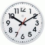 LOT DE 2 - HORLOGE MURALE À QUARTZ NXT, DIAMÈTRE: 260 MM, NOIR