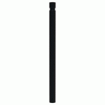 POTELET VITYL TÊTE GORGES MÉTAL HTR 1 M Ø 76 MM - NOIR 9005 - BUTON DESIGN