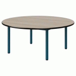 TABLE MALIBU Ø 120 T1 4P STRA ACACIA/NOIR BLEU 5025