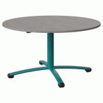 TABLE MALIBU Ø 120 T4 PC STRA ABS BÉTON F186/BLEU 5018
