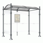 ABRI BUS 2.50 M PROVINCE 2 BARDAGES LAT. AGORA GRIS PROCITY - PROCITY