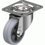 BLICKLE - ROULETTE PIVOTANTE Ø 80MM BANDAGE CAOUTCHOUC SBR 50KG - LEX-VPP 80XR-SG