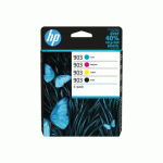 CARTOUCHE D'ENCRE HP HP 903 PACK DE 4 CARTOUCHES D'ENCRE NOIRE, CYAN, MAGENTA, JAUNE AUTHENTIQUES (6ZC73AE) POUR HP OFFICEJET 6950, HP OFFICEJET PRO 6960 / 6970 - CARTOUCHE AUTHENTIQUE