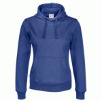 COTTOVER SWEATSHIRT À CAPUCHE FEMME - CERTIFIÉ GOTS BLEU - TAILLE XXL