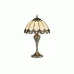 LUMINAIRE CENTER - LAMPE DE TABLE TIFFANY BENDERTON 1 AMPOULE MARRON - MARRON