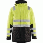 PARKA HAUTE-VISIBILITÉ JAUNE FLUORESCENT/NOIR TAILLE M - BLAKLADER