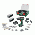 PERCEUSE VISSEUSE UNIVERSALDRILL 18V + 2X1,5AH + 241 ACCESSOIRES + SYSTEMBOX - 06039D4003 BOSCH