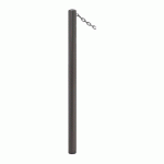 POTELET CARREFOUR Ø60 MM CHAINES 1 ANNEAU ZINC GRIS PROCITY - PROCITY