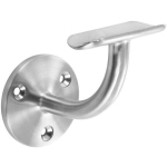 INOX DESIGN - SUPPORT MURAL MAIN COURANTE INOX 304 AVEC PLATINE ANCRAGE 3 POINTS 51MM