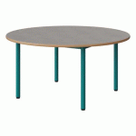 TABLE MALIBU Ø 120 T3 4P STRA ALAISÉ BÉTON F186/BLEU 5018