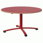 TABLE MALIBU Ø 120 T4 PC STRA ALAISÉ ROUGE U321/ROUGE 3020