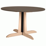 TABLE MIKADO Ø120 CM STRATIFIÉ ABS - BROCANTE/BOULEAU - SUNSET CREATION