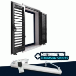 VOLET 2 BATTANTS ALUMINIUM EMALU - LAMES ARTICULÉES RÉGLABLES