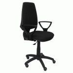 CHAISE DE BUREAU ELCHE - ACCOUDOIRS FIXES - NOIR