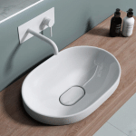 LAVABO VASQUE À ENCASTRER ÉVIER DESIGN BRUXELLES5006A 59 X 40 X 18,5 CM - BLANC - SOGOOD