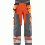 PANTALON ARTISAN HAUTE-VISIBILITÉ - ORANGE FLUO - D128 - BLAKLADER