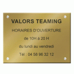 PLAQUE SIGNALÉTIQUE PERSONNALISABLE PLEXI COLOR - 36 X 20 CM JUSQU'À 5 LIGNES