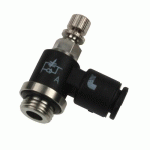 RÉGLEUR DE DÉBIT MINIATURE À L'ÉCHAPPEMENT À VIS EXTÉRIEURE MÂLE FILETAGE BSPP CYLINDRIQUE 7660 08 10 PARKER