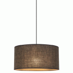 SUSPENSION CYLINDRE EN LIN \'\'KHAO\'\' Ø38 CM MARRON COREP - MANUTAN COLLECTIVITÉS