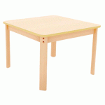 TABLE ERGO CARRÉE T0 - HÊTRE/HÊTRE - MANUTAN COLLECTIVITÉS
