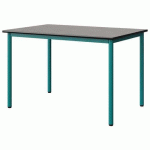 TABLE MALIBU 120X80 T6 4P STRA BÉTON F186/NOIR BLEU 5018