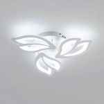 AISKDAN - PLAFONNIER LED, 40W LAMPE DE PLAFOND, LUSTRES LED MODERNES 4500LM BLANC FROID 6500K POUR SALON, CHAMBRE À COUCHER ET COULOIRS (3 HEADS)