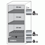 ARMOIRE SÉCURITÉ S-PEGASUS-90 S90.129.060.WDACR GRIS CLAIR - ASECOS