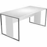 BUREAU PIEDS CADRES MÉTAL RAZOR - 160CM - BLANC/ANTHRACITE - ARTARREDI