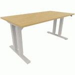 BUREAU RÉGLABLE HEAVY DUTY DOUBLE - 1930 MM - CHÊNE - ACTIFORCE