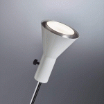 TECNOLUMEN LAMPADAIRE DE DESIGNER BLANC GRU AVEC LED