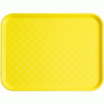 LOT DE 10 - PLATEAU SELF 46 X 36 CM - JAUNE