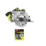 PACK RYOBI SCIE CIRCULAIRE BRUSHLESS 18V ONE+ 60MM R18CS7-0 - LAME CARBURE 184MM 24 DENTS CSB184A1