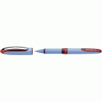 ROLLER À ENCRE ROUGE AVEC POINTE AIGUILLE HYBRIDE 0.5 MM. CAP-OFF. GRIP ERGONOMIQUE CAOUTCHOUTÉ - LOT DE 7