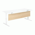 VOILE DE FOND BOIS POUR BUREAU SQUADRA - OPTYMA L 180 CM CHÊNE CLAIR